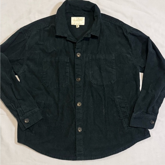 Lucky Brand Tops - Lucky Brand Green Corduroy Button Up Shirt Jacket – Size S